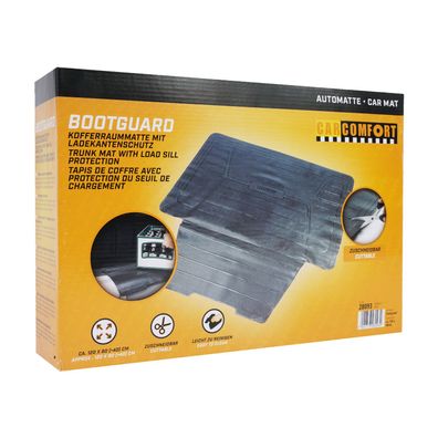 Bootguard Kofferraummatte 120x80 + 40 cm in Schwarz