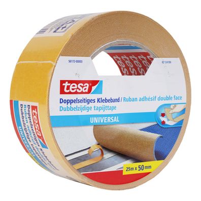 Tesa Doppelseitiges Klebeband 25m x 50mm Universal Verlegeband Klebe Band 56172