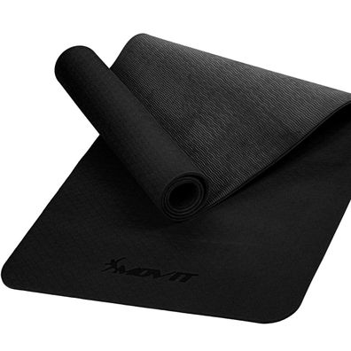 Movit® Sportmatte 6mm Yogamatte Fitnessmatte Gymnastikmatte TPE Rutschfest