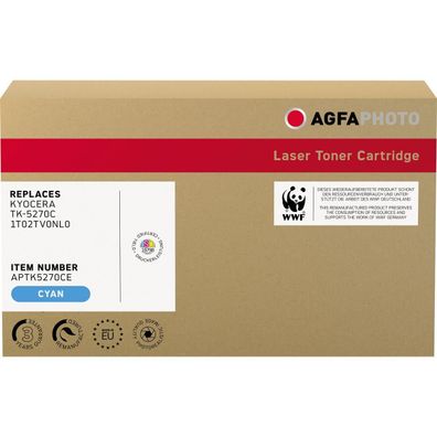 AgfaPhoto Toner APTK5270CE wie Kyocera TK-5270C cyan