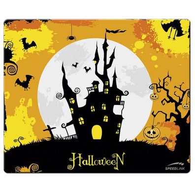 Speedlink Silk Mousepad Mauspad dünn Motiv Halloween Castle Burg Mouse Maus Pad