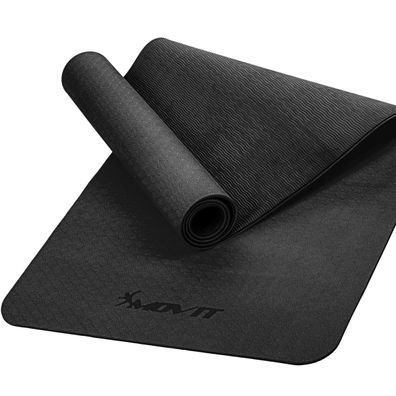 Movit® Sportmatte 6mm Yogamatte Fitnessmatte Gymnastikmatte TPE Rutschfest