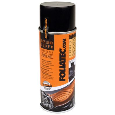 Foliatec 2405 Leder Farbspray Cognac Matt Lack Versiegelung 400ml Auto-Sitz Bike