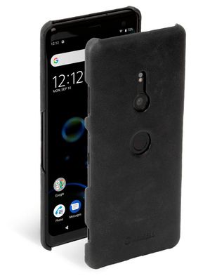 Krusell Cover Leder HardCase Schale SchutzHülle Tasche für Sony Xperia XZ3