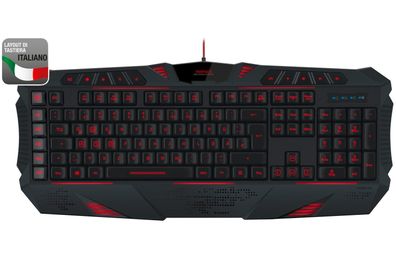 Speedlink Parthica USB Gaming Tastatur QWERTY LED Italien IT ITA KeyboardLayout