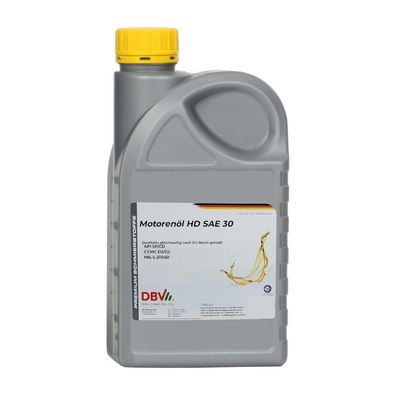 DBV Motorenöl HD SAE 30 20 x 1-Liter-Dose