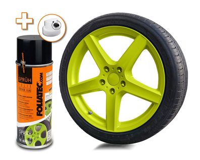 Foliatec Sprühfolie Grün Glänzend Felgen-Folie Auto Sprüh Folie Folien-Spray