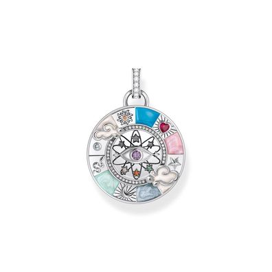 Thomas Sabo - PE962-340-7 - Anhänger - Damen - 925er Silber geschwärzt - Glücksrad