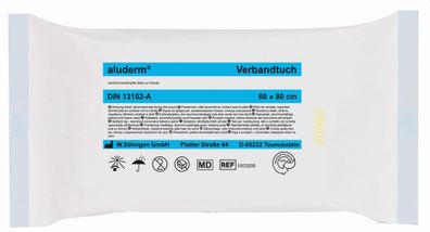 SÖHNGEN® 1003205 aluderm® Verbandtuch DIN 13152-A - ca. 60x80cm