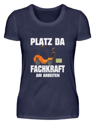 PLATZ DA Fachkraft AM Arbeiten - Damen Premiumshirt