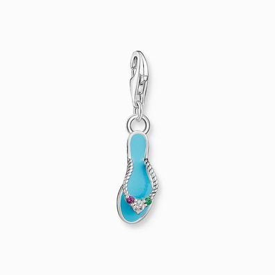 Thomas Sabo - 2025-914-7 - Charm - Damen - 925er Silber geschwärzt - Flip-Flop