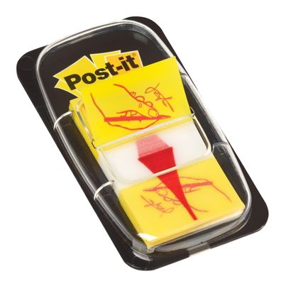 Post-it Haftstreifen Index Symbol 680-31 Unterschrift gelb 50Blatt