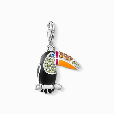 Thomas Sabo - 1727-691-7 - Charm - Damen - 925er Silber geschwärzt - Tukan