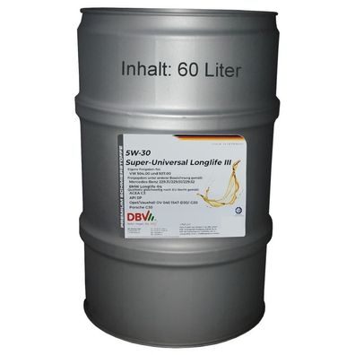 DBV 5W/30 Super-Universal Longlife III 60-Liter-Fass