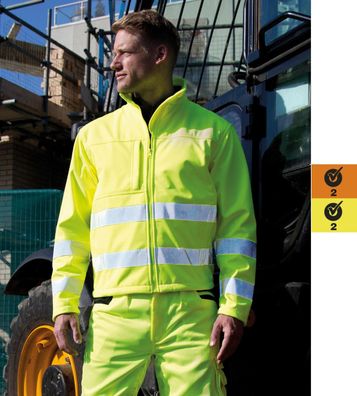 Result High-Viz Soft Shell Jacket R117