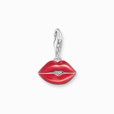 Thomas Sabo - 2068-664-10 - Charm - Damen - 925er Silber geschwärzt - Kussmund
