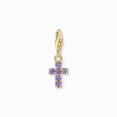 Thomas Sabo - 2036-414-13 - Charm - Damen - 925er Silber gelbvergoldet - Kreuz