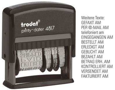 trodat® 4817 Stempel Printy 4817 - Wortband mit Datum