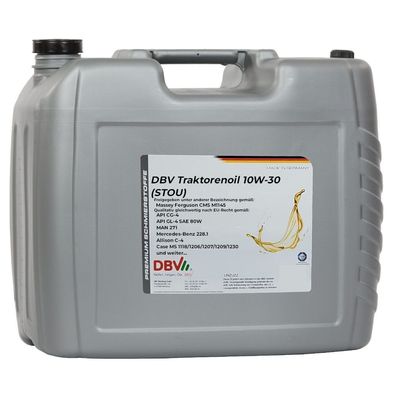 DBV-Traktorenöl SAE 10W/30 (STOU) 20-Liter-Kanister