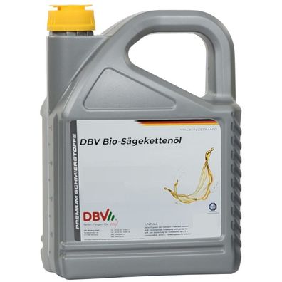 DBV Bio-Sägekettenöl 4 x 5-Liter-Kanne