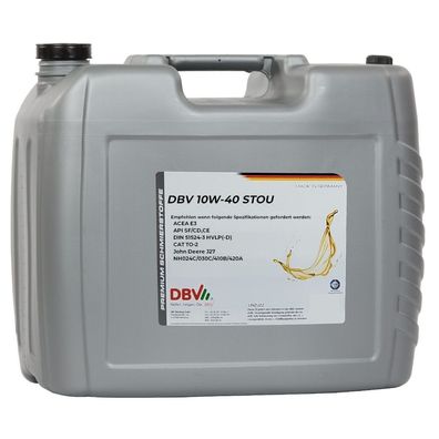 DBV-Traktorenöl SAE 10W/40 (STOU) 20-Liter-Kanister