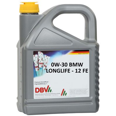 DBV 0W-30 BMW Longlife - 12 FE 4 x 5-Liter-Kanister