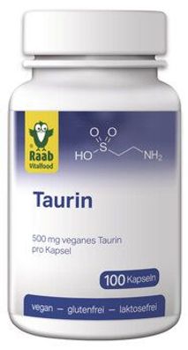 Raab Vitalfood 6x Taurin 100 Kapseln à 600 mg 60g