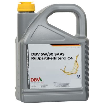 DBV 5W/30 SAPS Rußpartikelfilteröl C4 für Renault RN0720, MB 226.51 2 x 5-Liter-Kanne