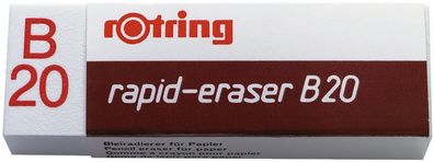 Rotring S0194570 Radierer rapid-eraser B20, Polyvynilchlorid, 22 x 66 x 13 mm