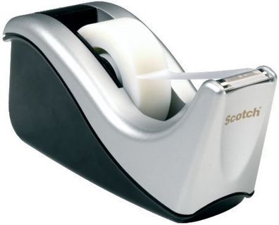 Scotch® C60ST Tischabroller C60 - inkl. 1 Rollen Magic™ Tape 810, silber/schwarz