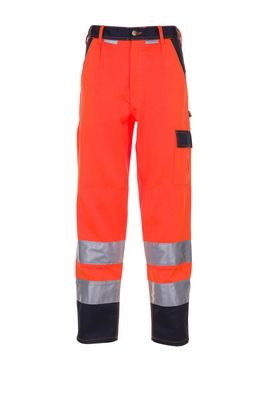 Arbeitshose Bundhose Warnschutz orange/marine Größe 60