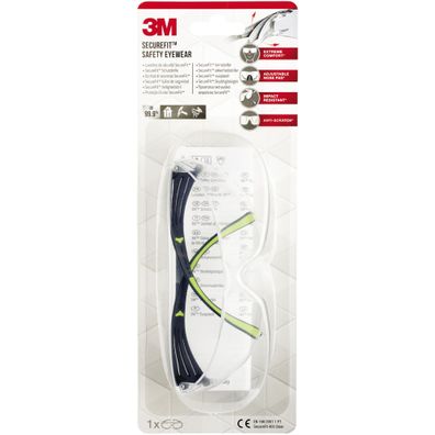 3M SF400CC1 3M SecureFit Schutzbrille