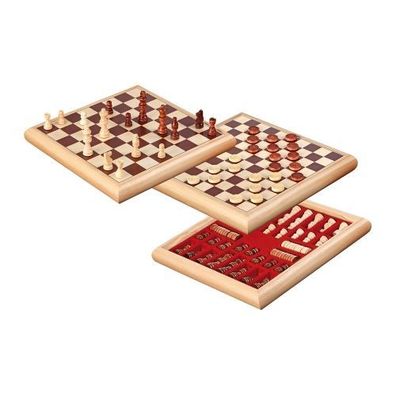 Schach-Dame-Set - Holzbox