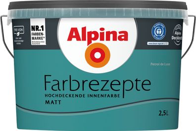 2,5L ALPINA Farbrezepte Petrol de Luxe, Matt