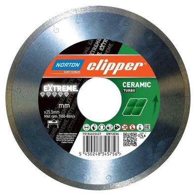 Norton Clipper Diamanttrennscheibe Extreme Ceramic Soft Ø 250 x 25,4