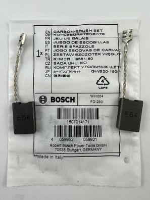 BOSCH Original Kohlebürsten 1607014171/1619P10476