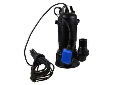 Schmutzwasserpumpe Tauchpumpe 550W, 2" mit Schwimmschalter und Zerkleinerer