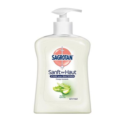 Sagrotan Flüssigseife Sanft zur Haut Aloe Vera Spender 250ml