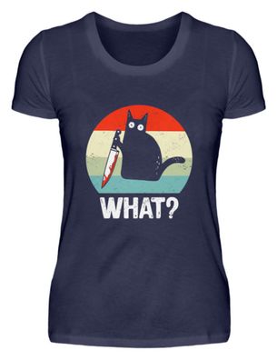 WHAT? - Damen Premiumshirt