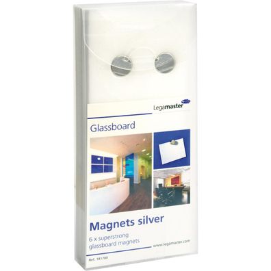 Legamaster Magnet 7-181700 für Glasboard 12mm si 6 St./Pack