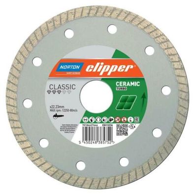 Norton Clipper Diamanttrennscheibe Classic Ceramic Turbo 115 x 22,23 mm 70184627645