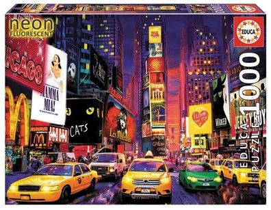 Educa Puzzle 9218499 - Neon Times square - 1000 Teile Puzzle