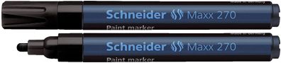 Schneider 127001 Lackmarker Maxx 270 - Rundspitze, 1-3 mm, schwarz