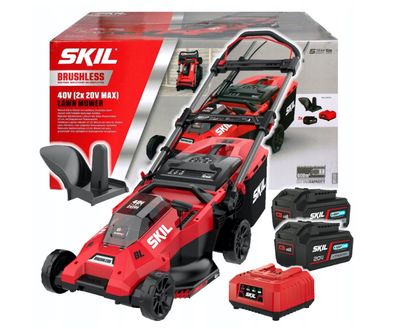 SKIL Akku-Rasenmäher 40V 0140 BA (2x4.0Ah) inkl. Akku und Ladegerät, 43cm