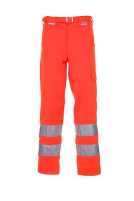 Arbeitshose Bundhose Warnschutz uni orange Größe 52