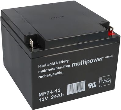 Multipower Blei-Akku MP24-12 Pb 12V / 24Ah VdS, M5