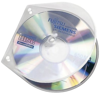 Veloflex® 4365 000 CD/DVD-Hüllen - Hardbox zum Abheften, 10 Stück