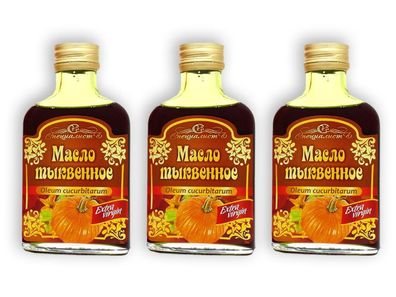 Kürbiskernöl 3 x 100 ml kaltgepresst Cucurbita Pepo Seed Oil