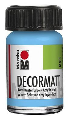 Marabu 1401 39 090 Decormatt Acryl Hellblau 15 ml(P)