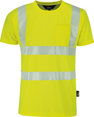 Arbeitsshirt Warnschutz-T-Shirt, Gelb Größe L